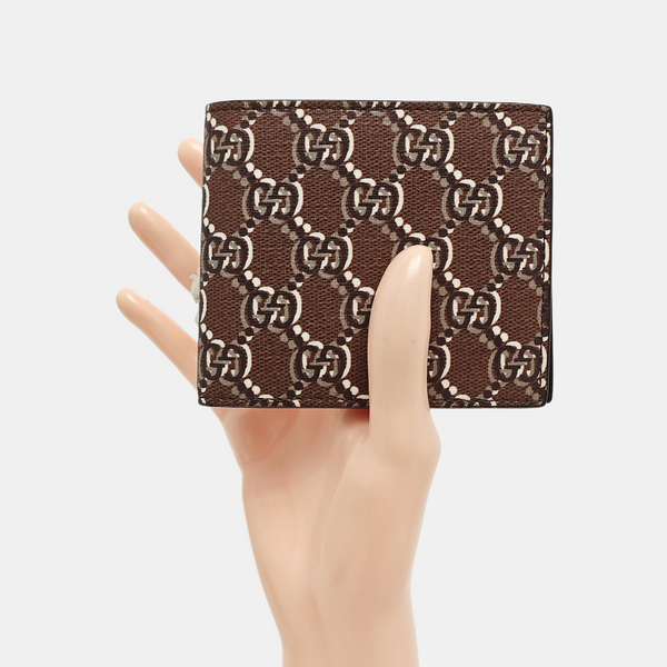 Monogram Coated Canvas Card Holder Brown