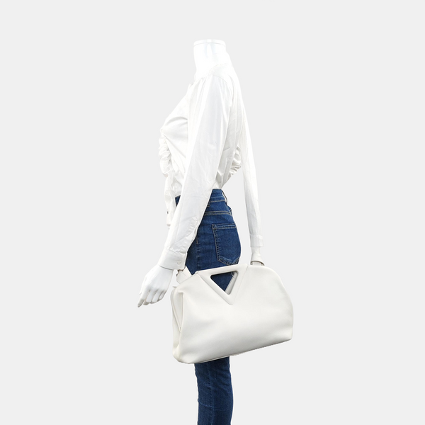 Point Medium Calfskin White
