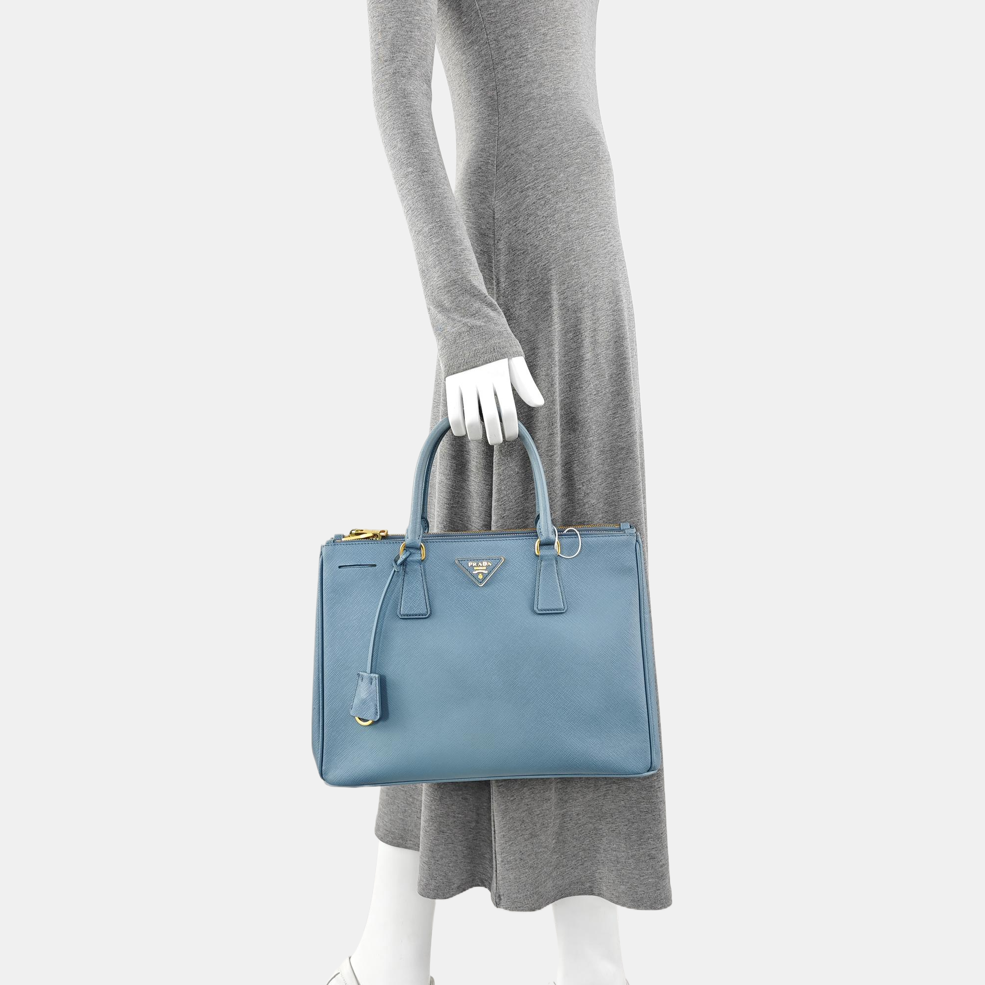 Galleria Large Calfskin Blue