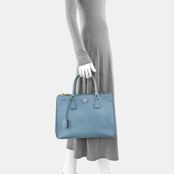 Galleria Large Calfskin Blue