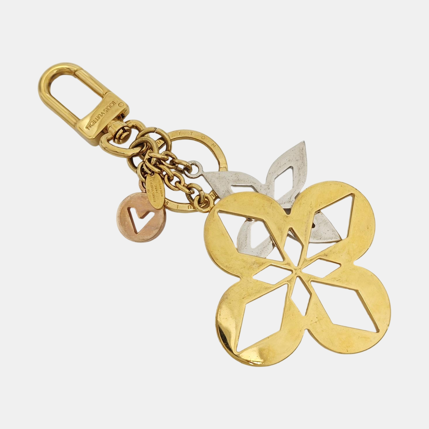Metal Bag Charm Gold
