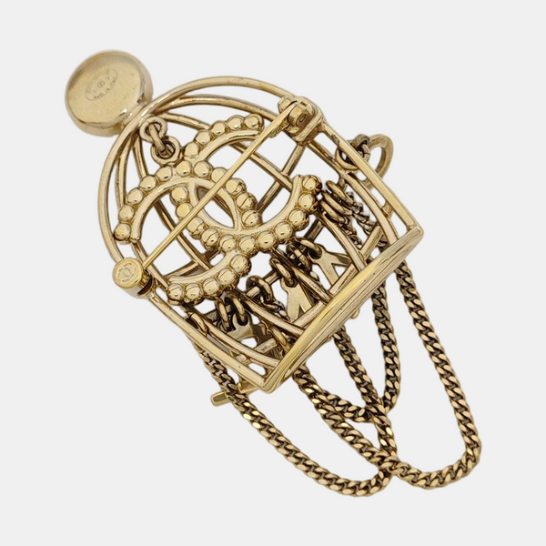 Metal Gold Brooch