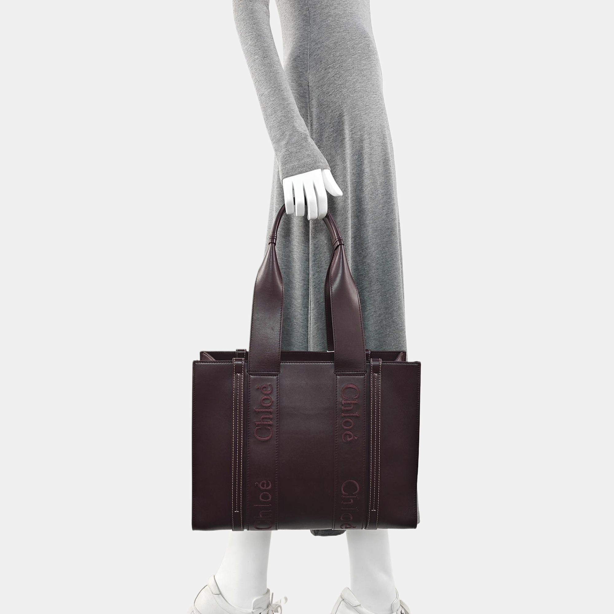 Woody Large Calfskin Red