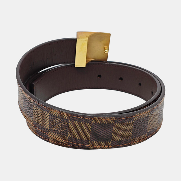 Coated Canvas Belt Brown