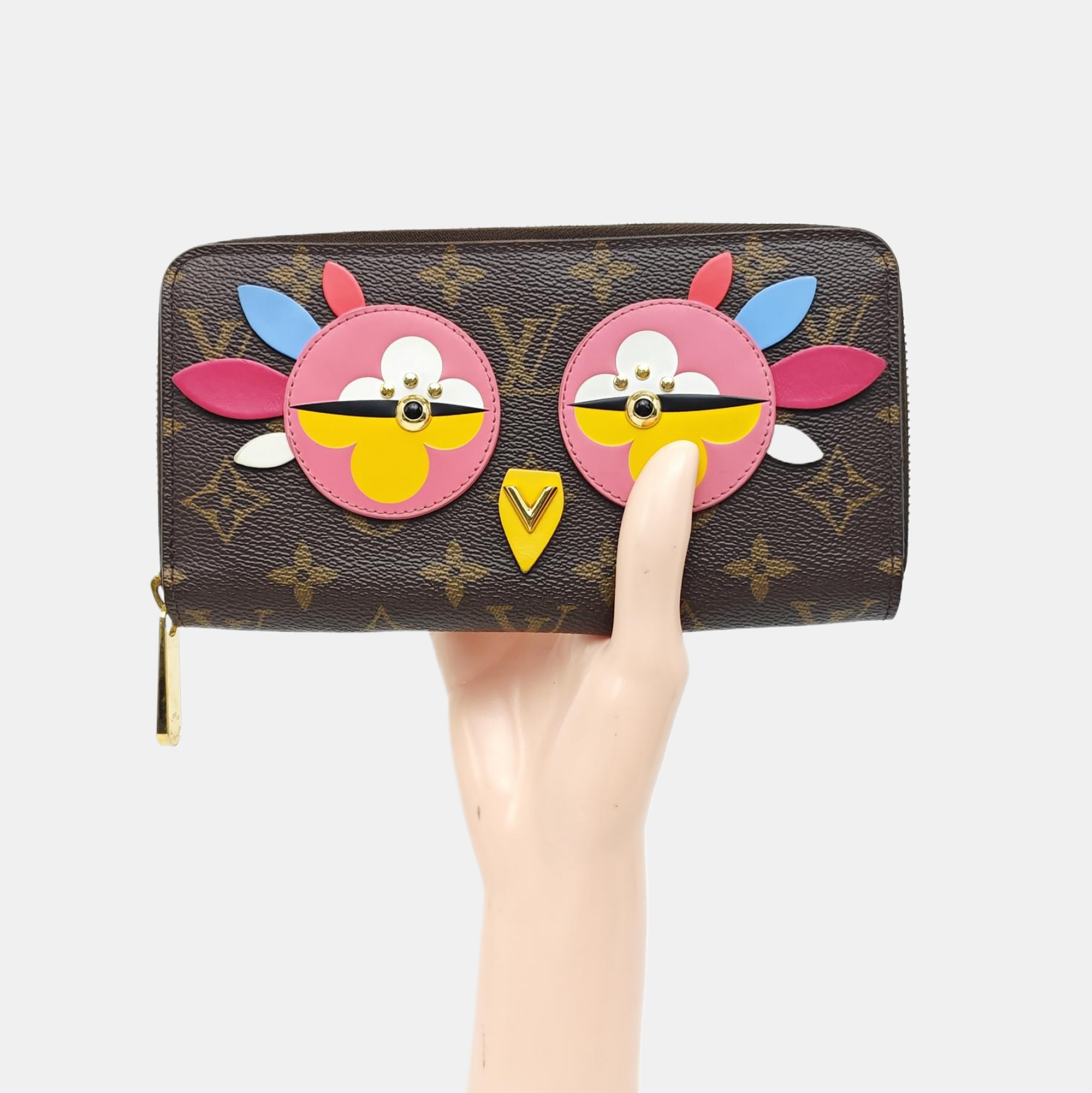 FÉLICIE Monogram Coated Canvas Brown Wallet