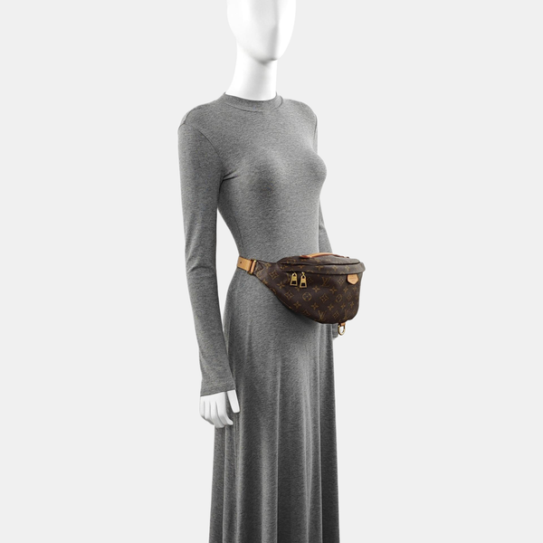 BUMBAG Monogram Coated Canvas Brown