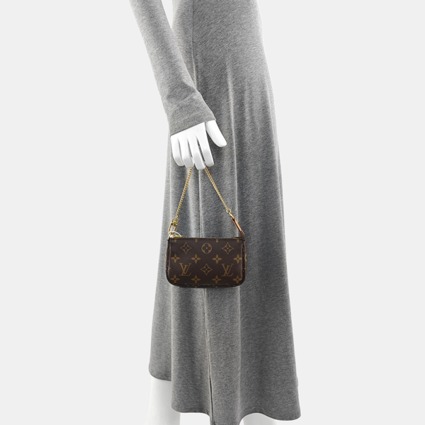 ACCESSOIRES Mini Monogram Coated Canvas Brown