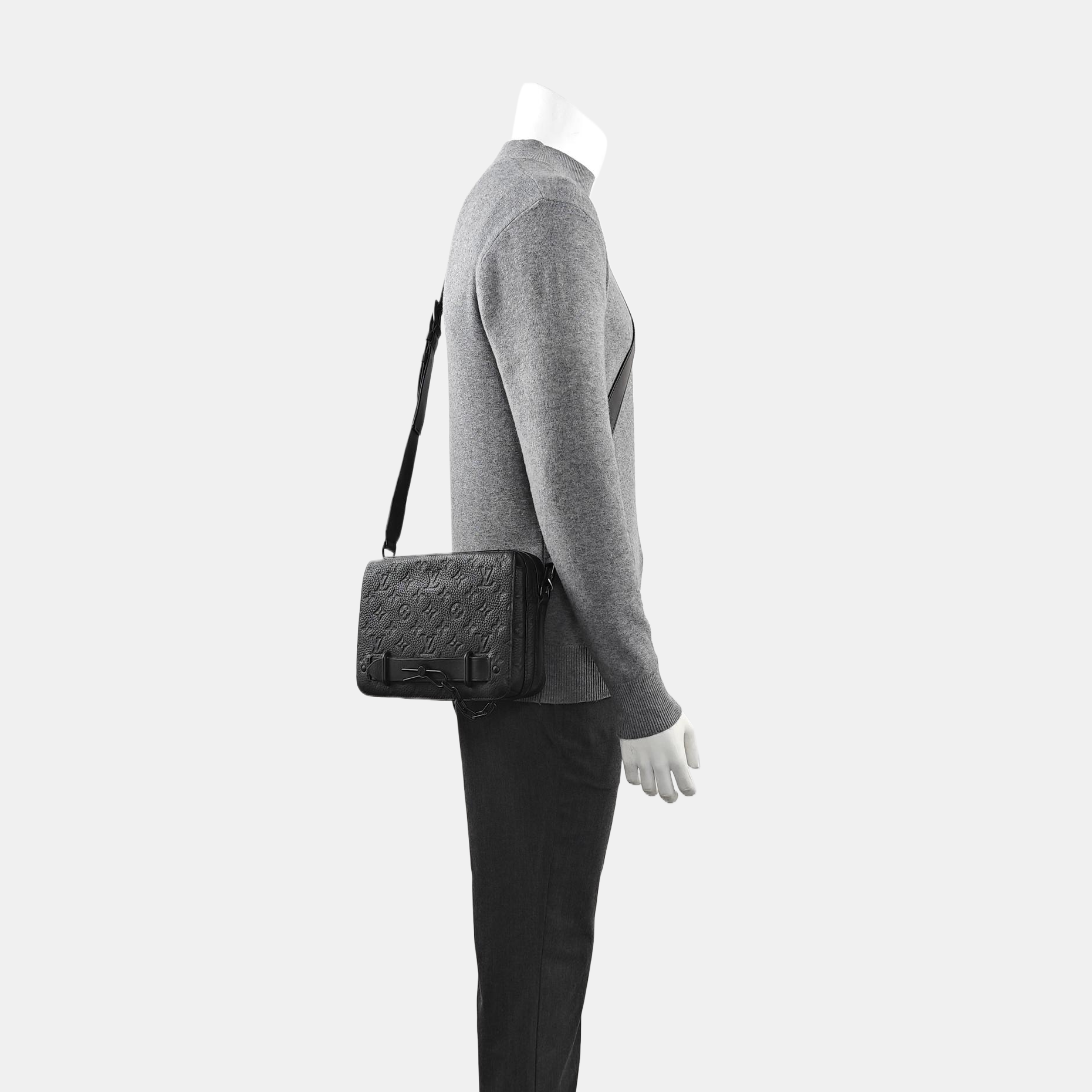 STEAMER Monogram Calfskin Black