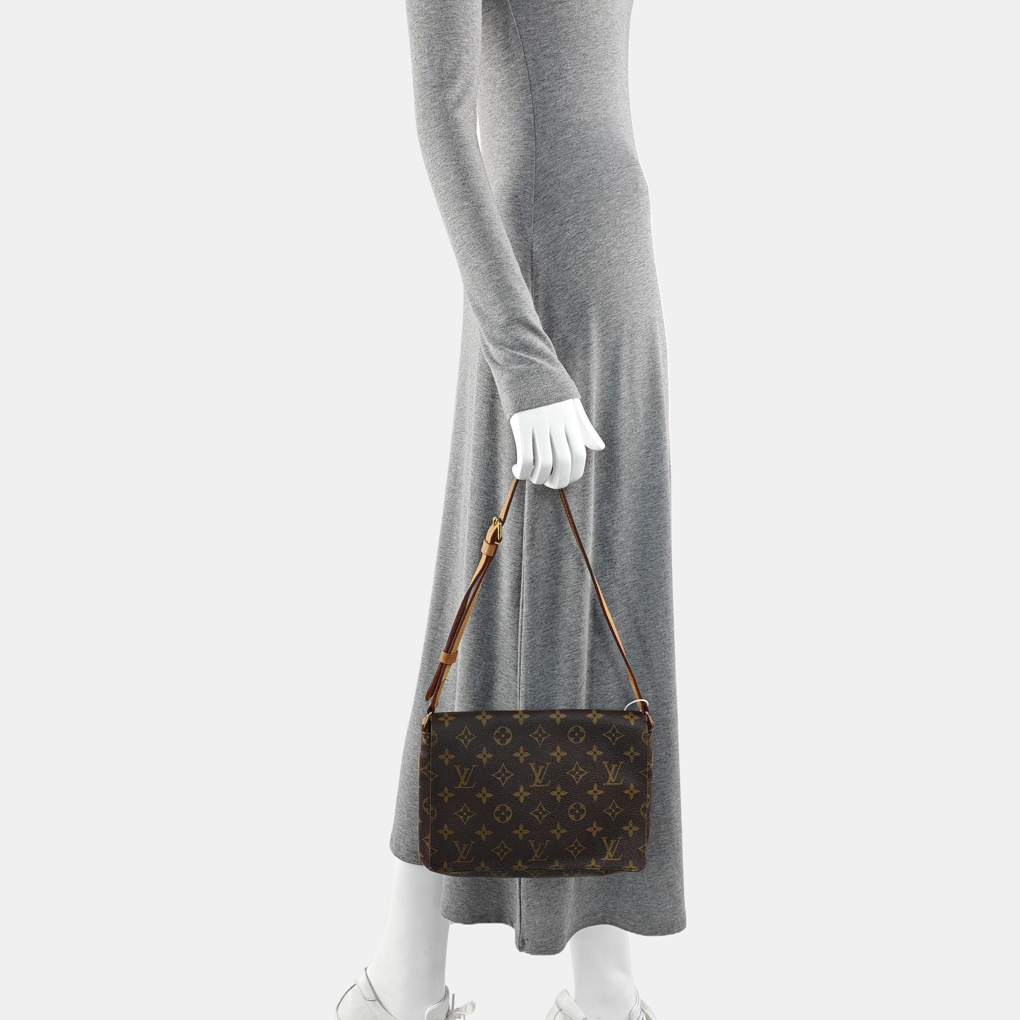 MUSETTE TANGO Monogram Coated Canvas Brown