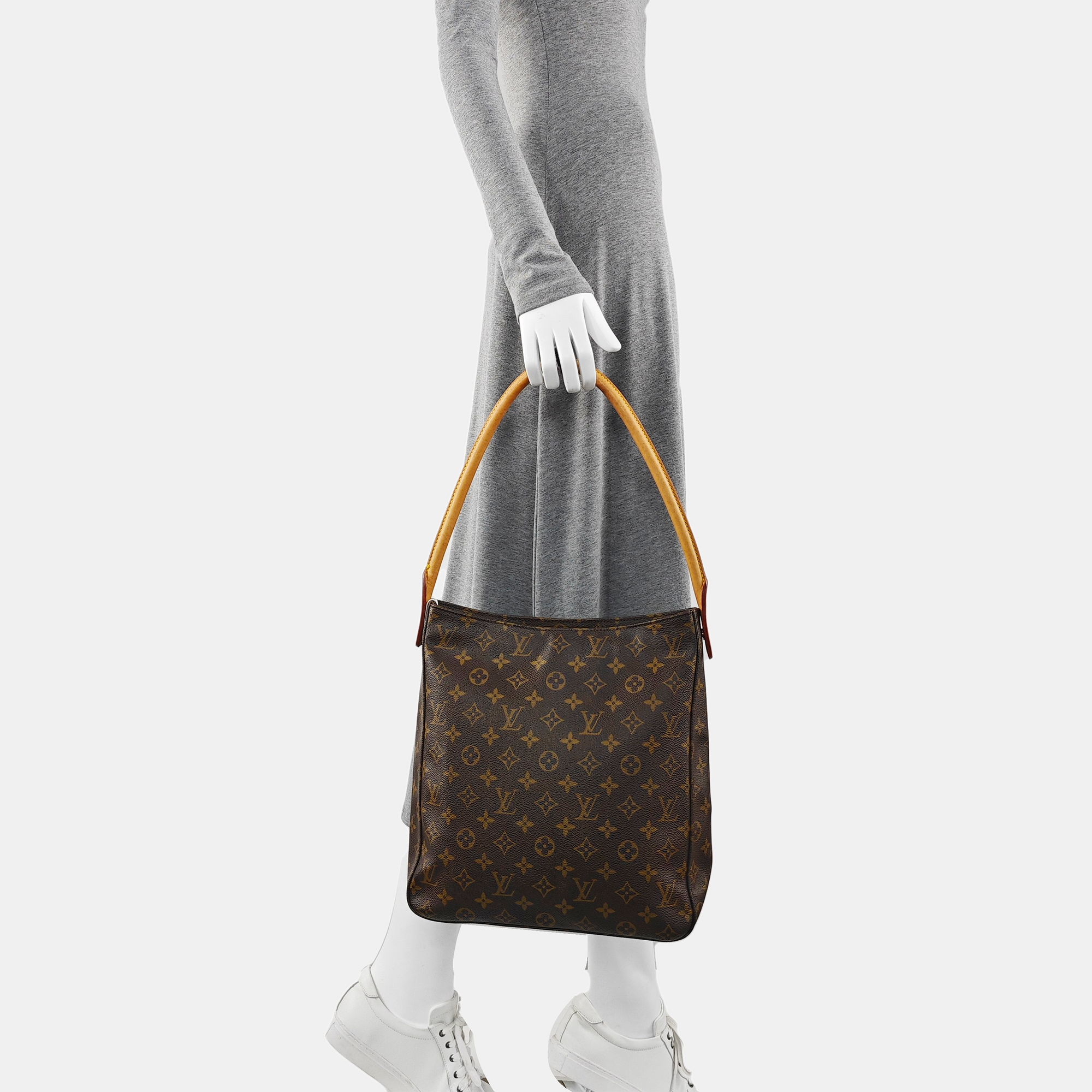 LOOPING GM Monogram Coated Canvas Brown