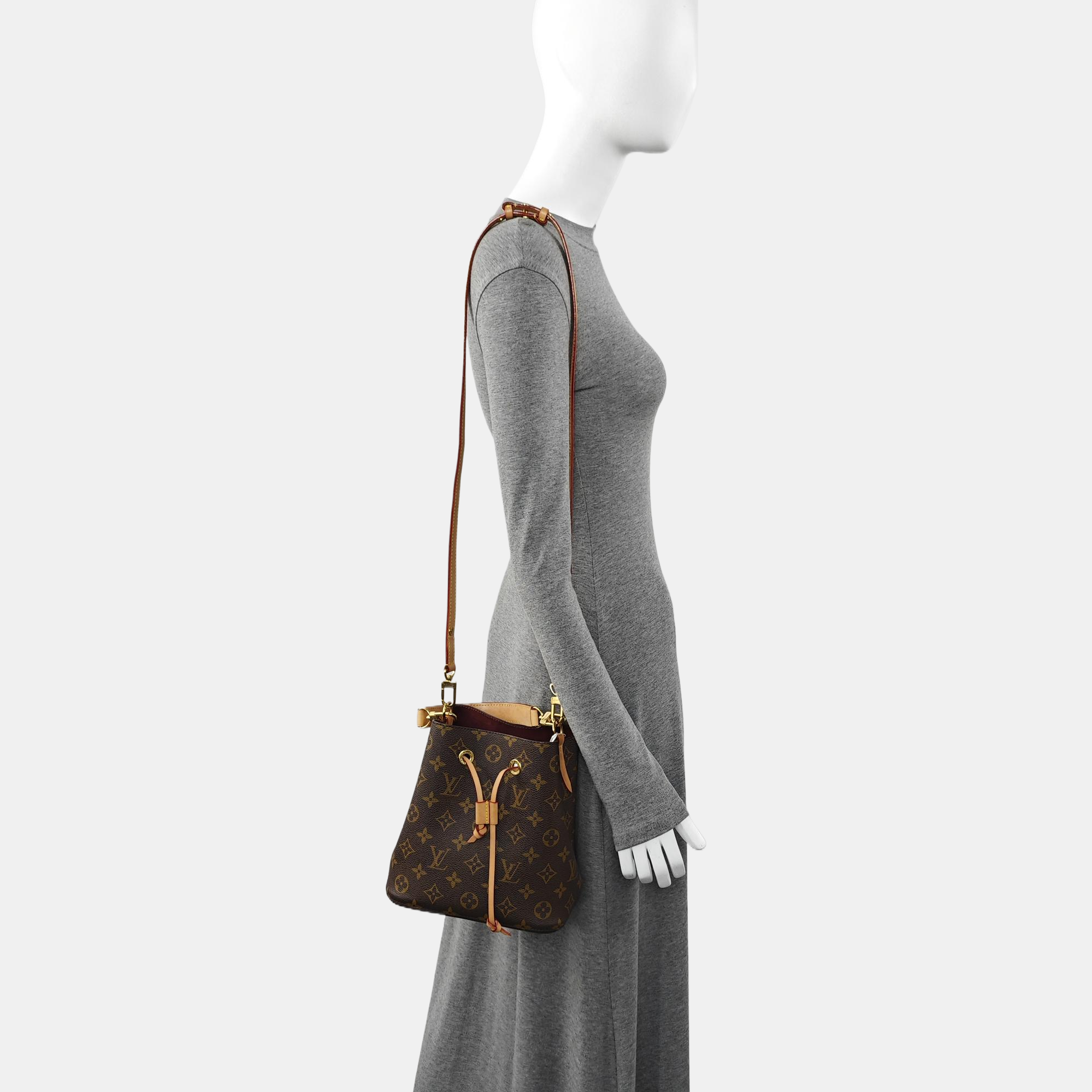 NÉONOÉ BB Monogram Coated Canvas Brown