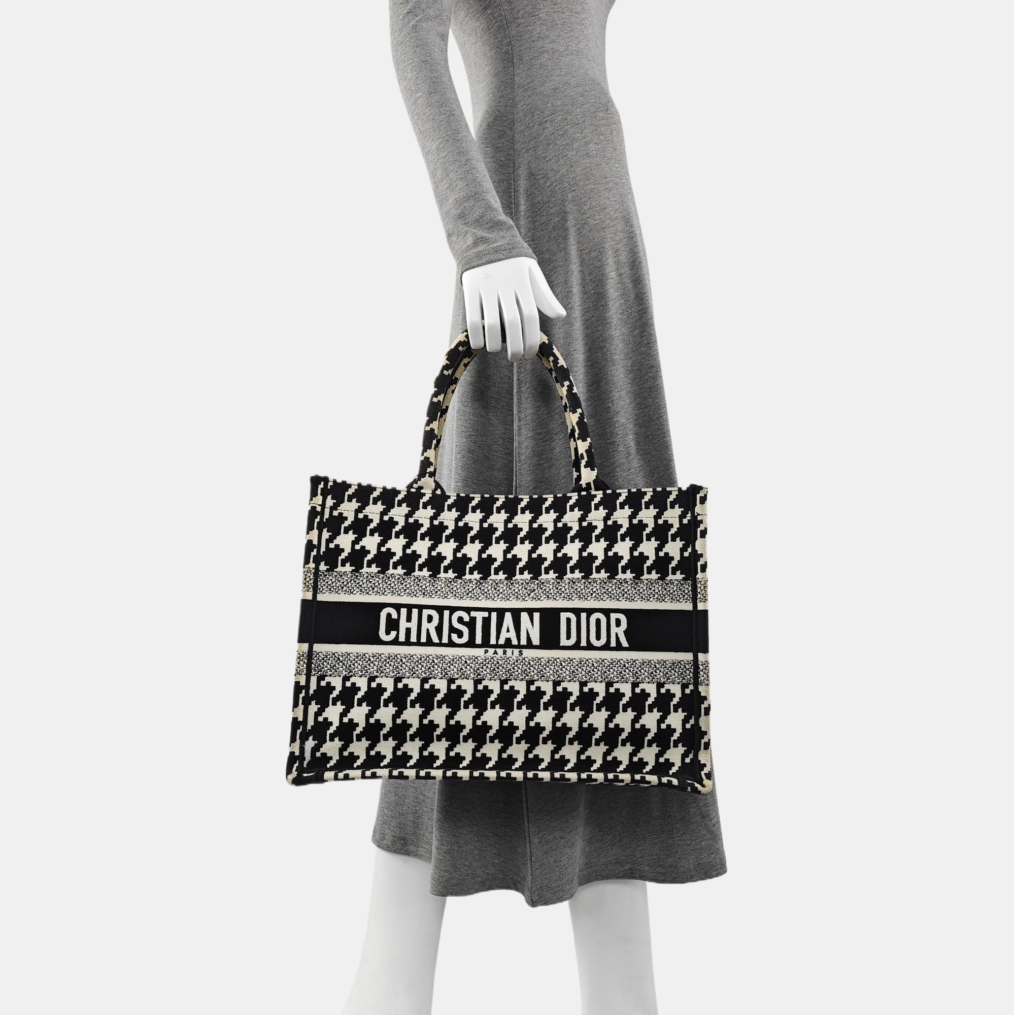 Book Tote Medium Fabric Black