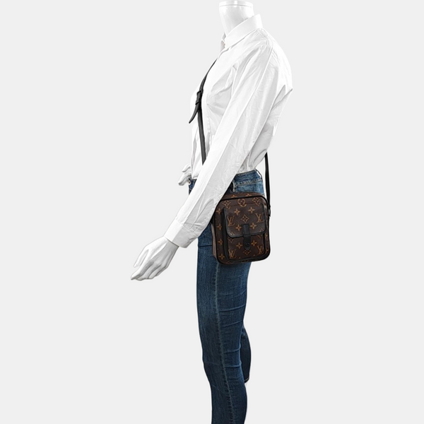 CHRISTOPHER Monogram Coated Canvas Brown