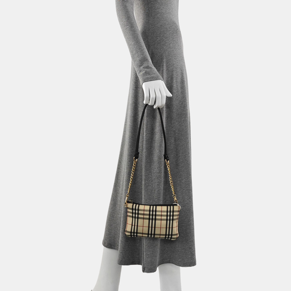 Canvas Clutch Beige