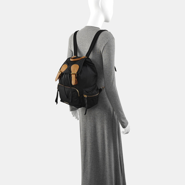 The Rucksack Medium Nylon Black