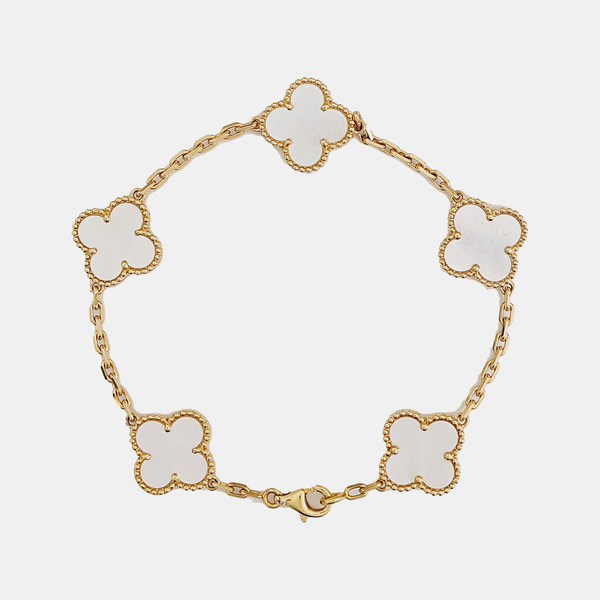 Vintage Alhambra 18k Gold Bracelet
