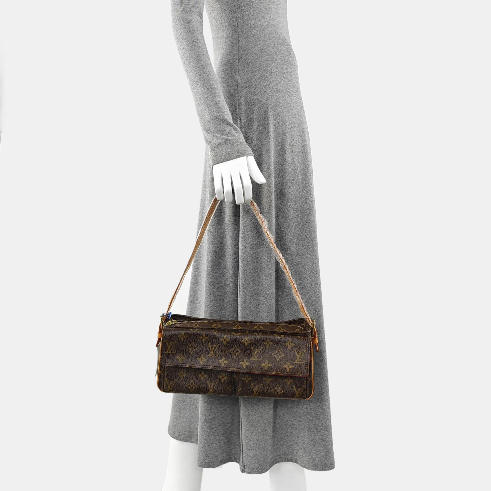 VIVA CITE Monogram Coated Canvas Brown
