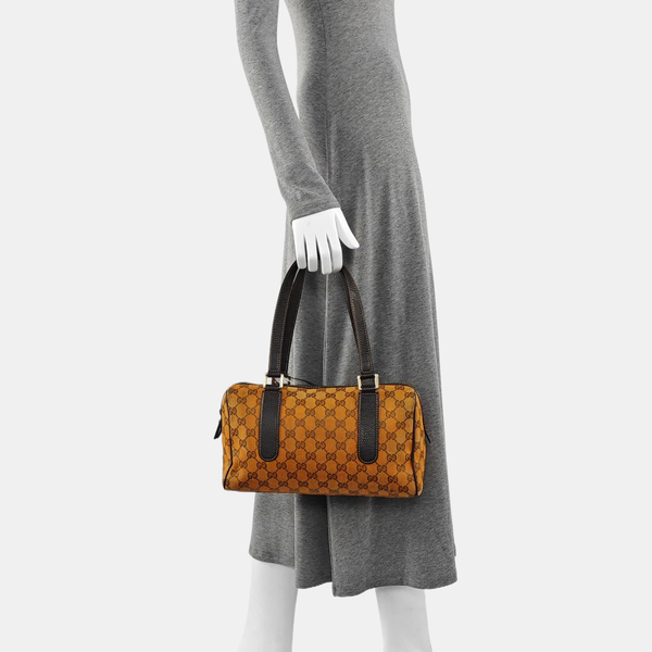 Monogram Canvas Top Handle Bag Orange