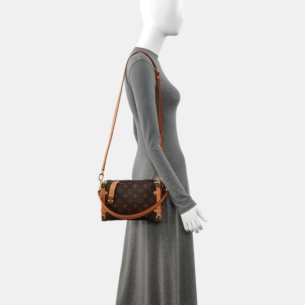 SIDE TRUNK MM Monogram Coated Canvas Brown