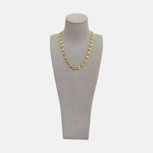 G Cube Metal Gold Necklace