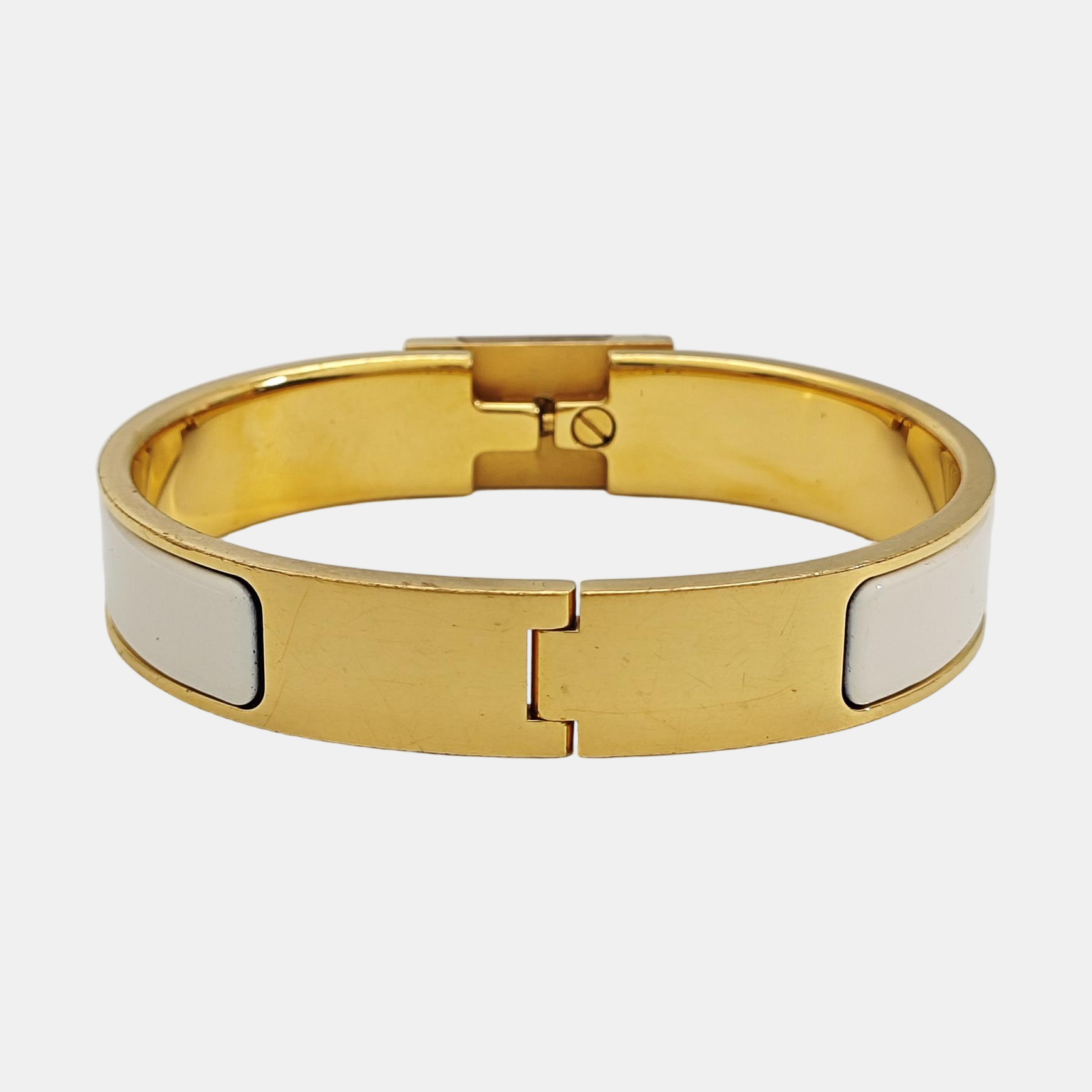 Clic Anneau Metal Gold Bangle