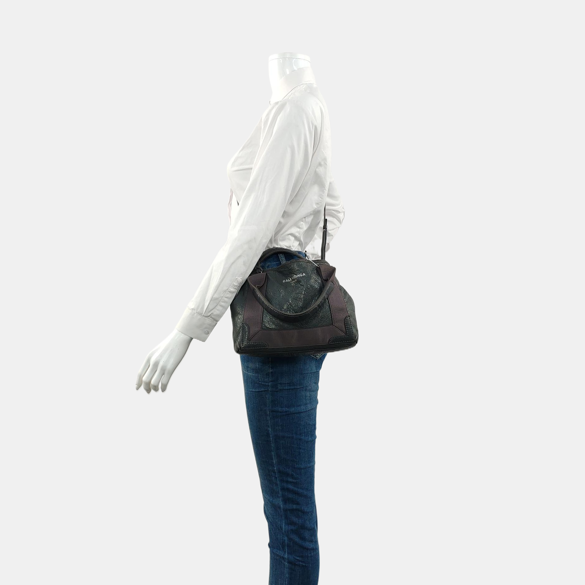 Navy XS Lambskin Gray