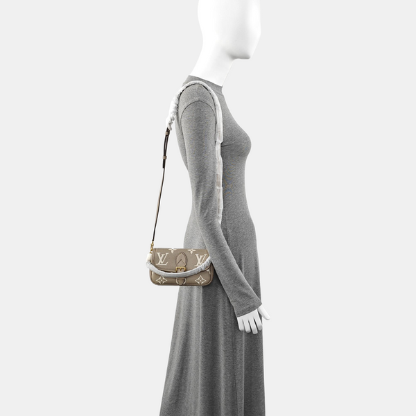 DIANE Nano Monogram Calfskin Gray