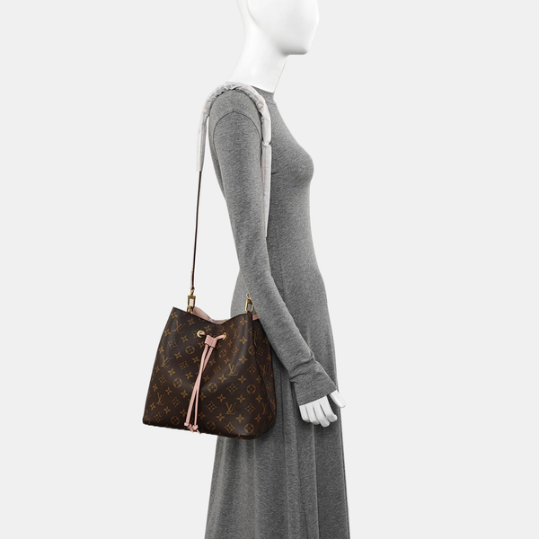 NÉONOÉ MM Monogram Coated Canvas Brown