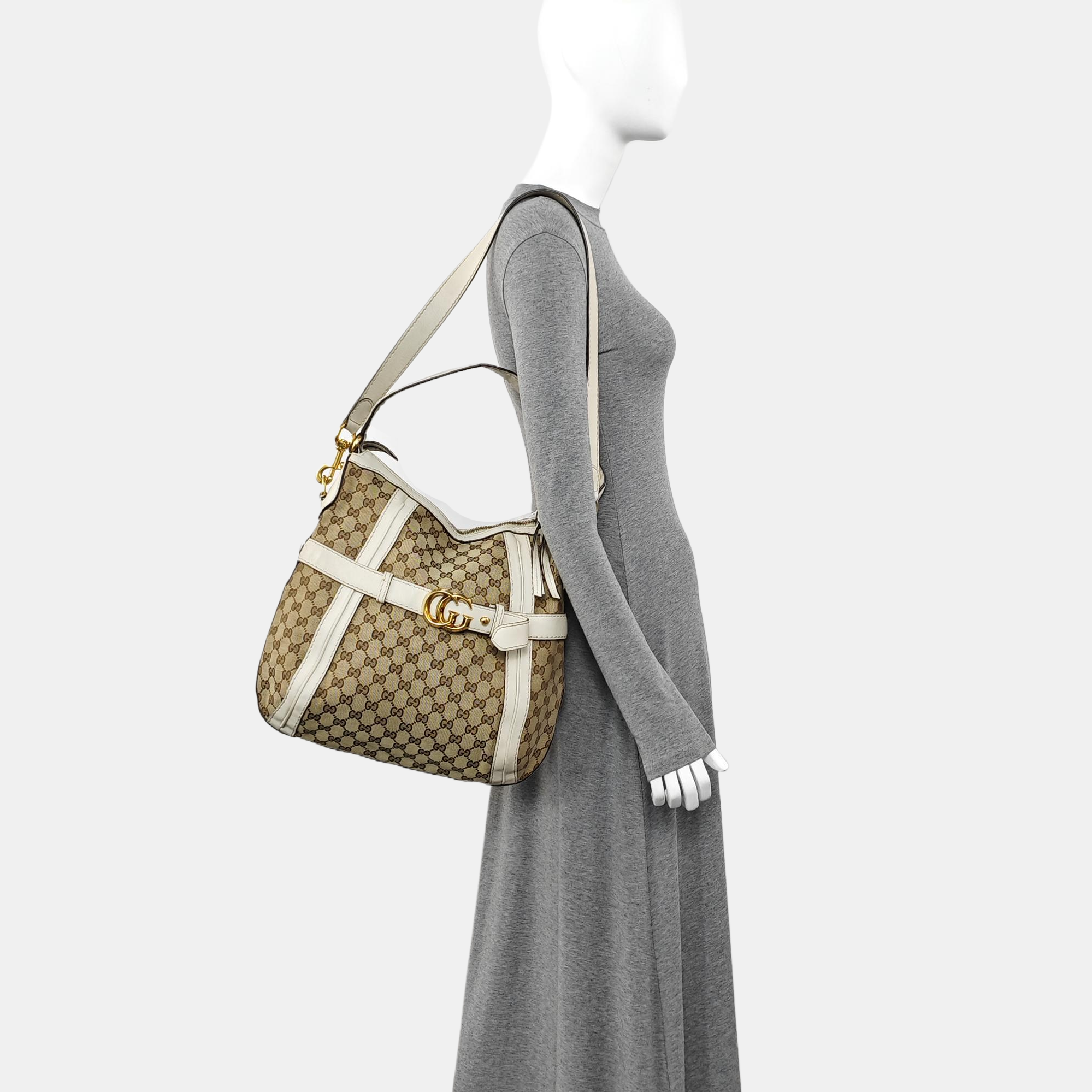 Monogram Canvas Tote Bag Brown