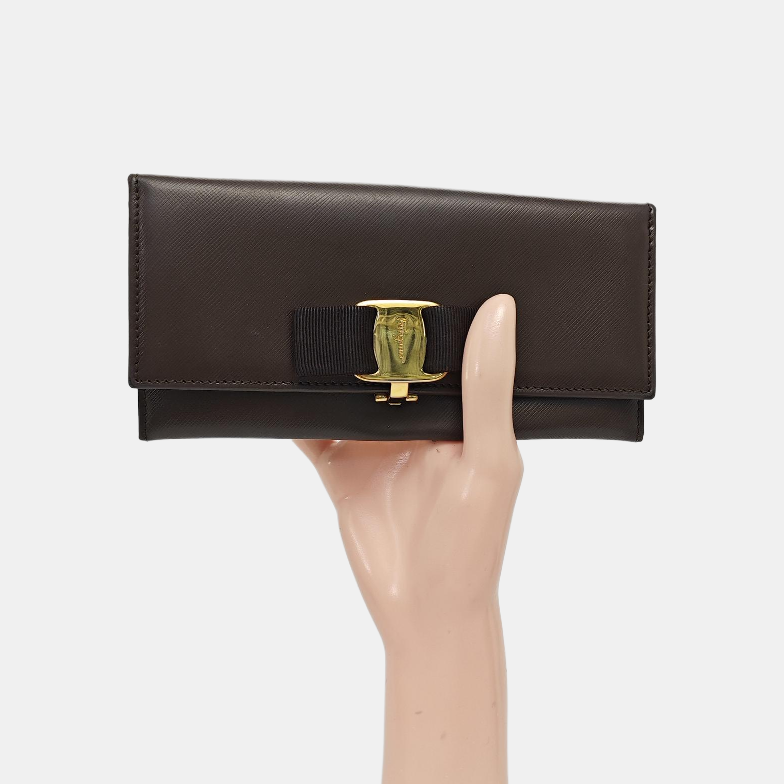 Ginny Calfskin Brown Wallet