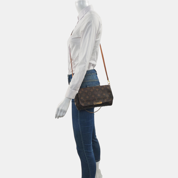 FAVORITE MM Monogram Coated Canvas Brown