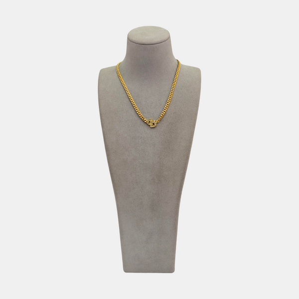 Petit CD Metal Gold Necklace