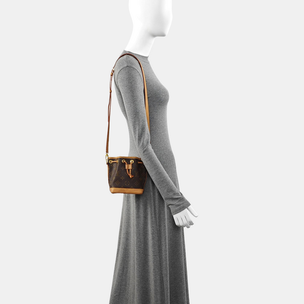 NOÉ Nano Monogram Coated Canvas Brown