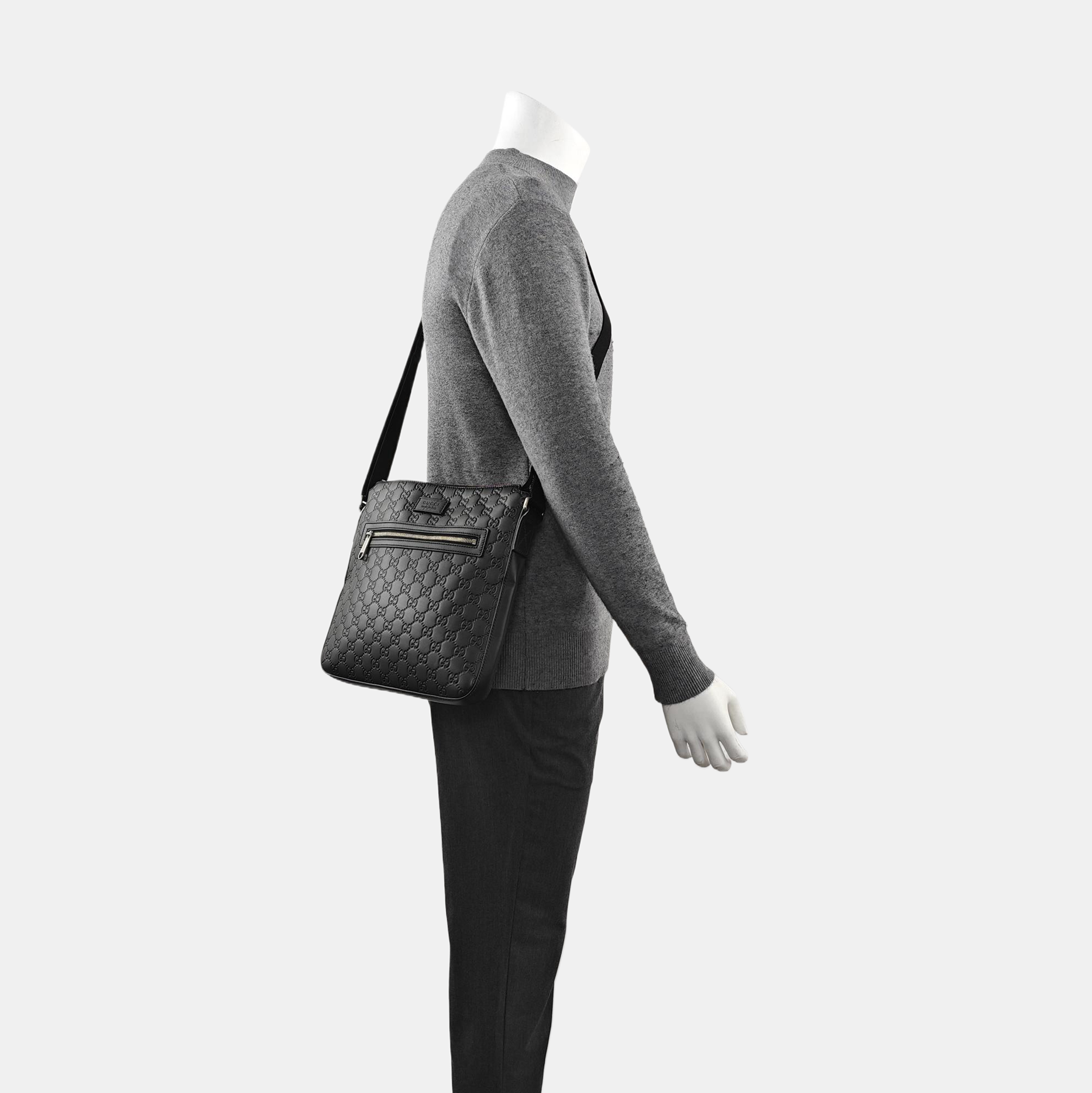 Signature Monogram Calfskin Black