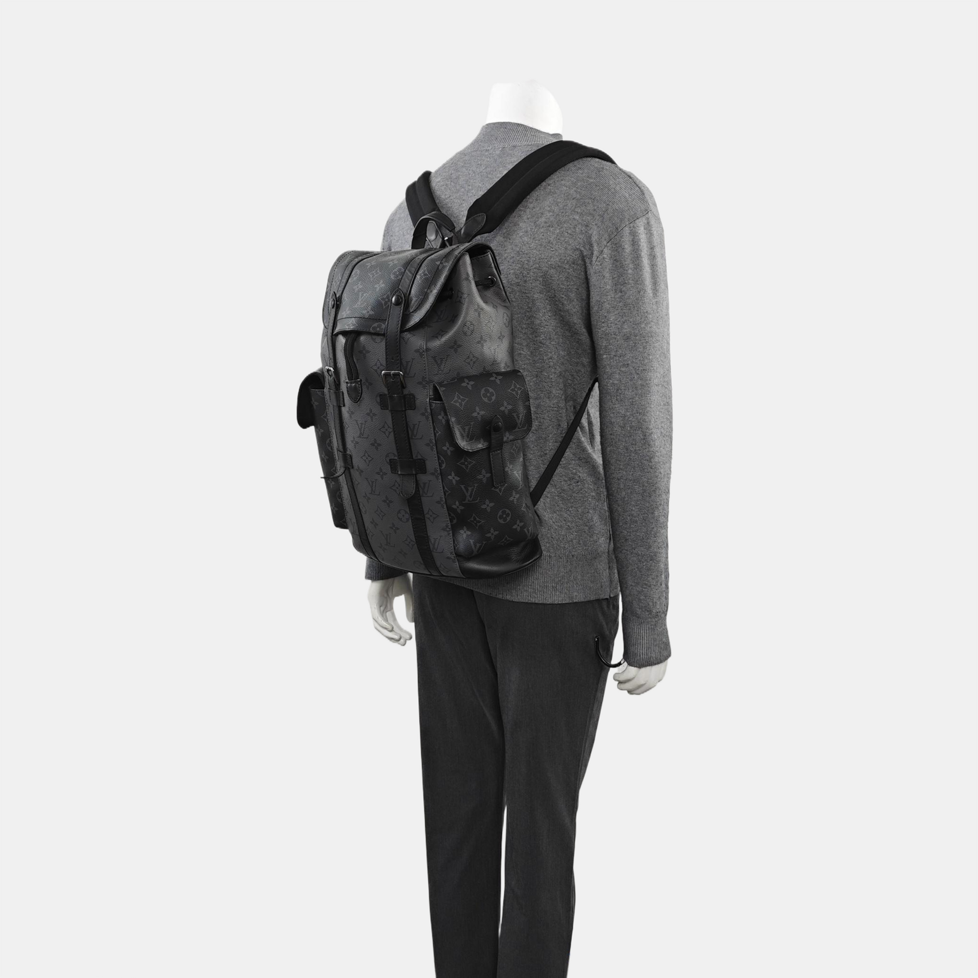 CHRISTOPHER Monogram Coated Canvas Gray