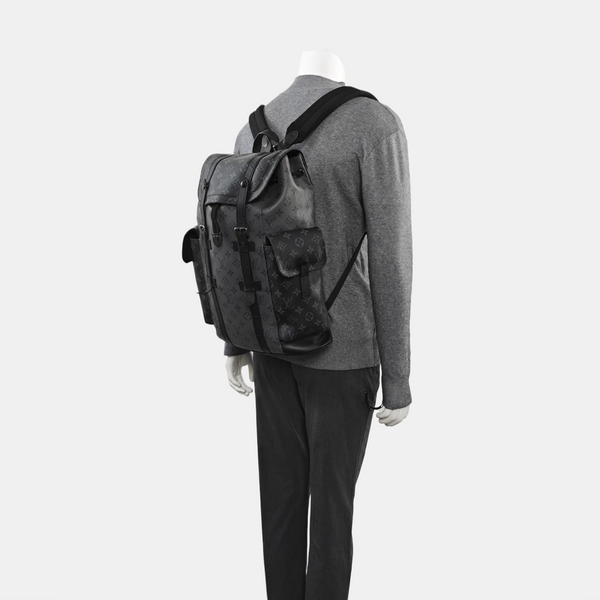 CHRISTOPHER Monogram Coated Canvas Gray
