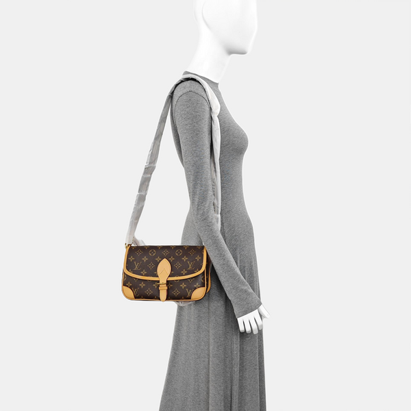 DIANE Monogram Coated Canvas Brown