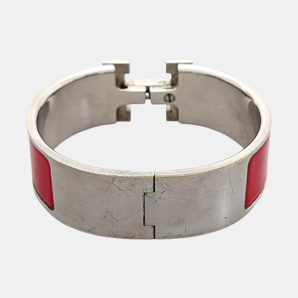 Clic H Metal Red Bangle