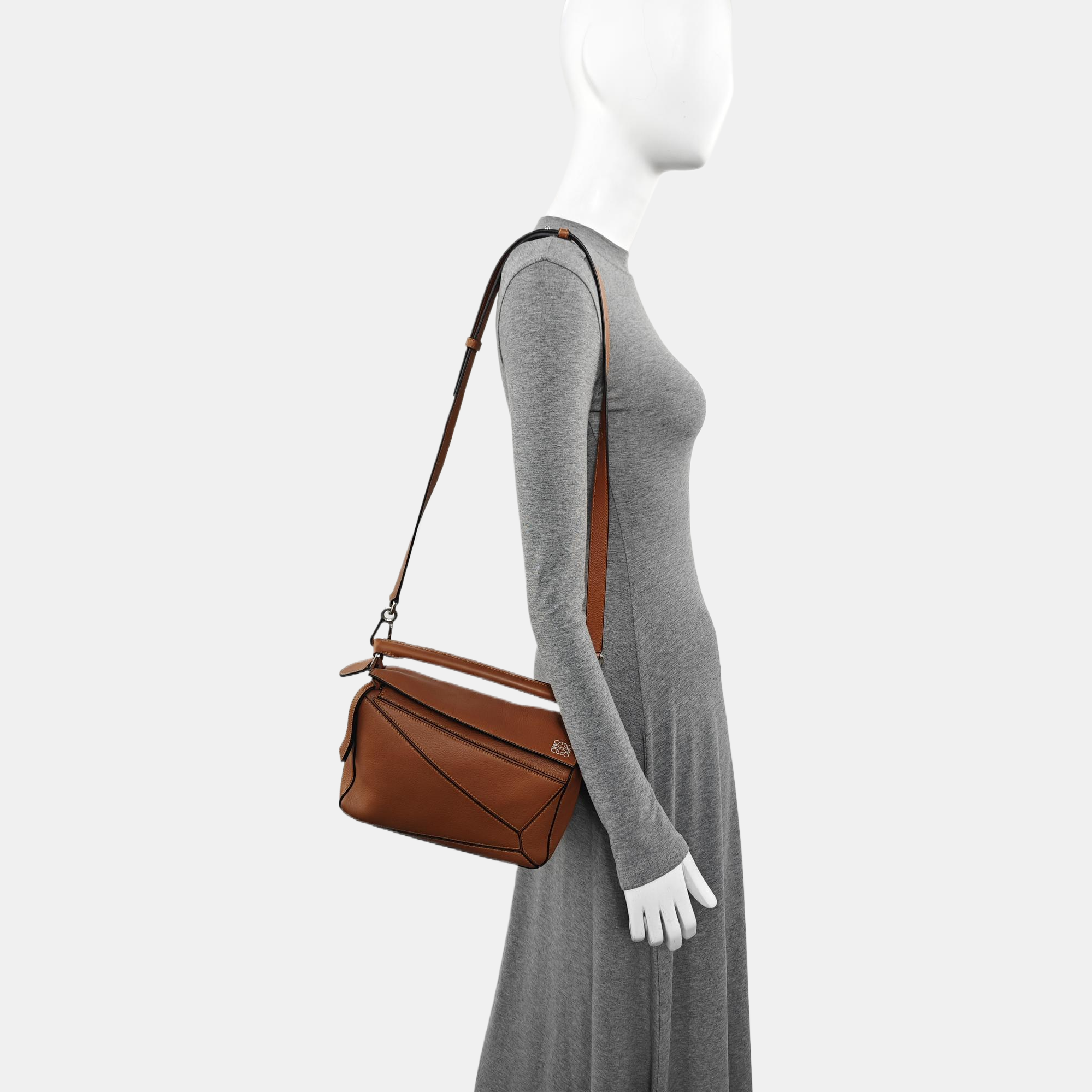 Puzzle Small Calfskin Brown