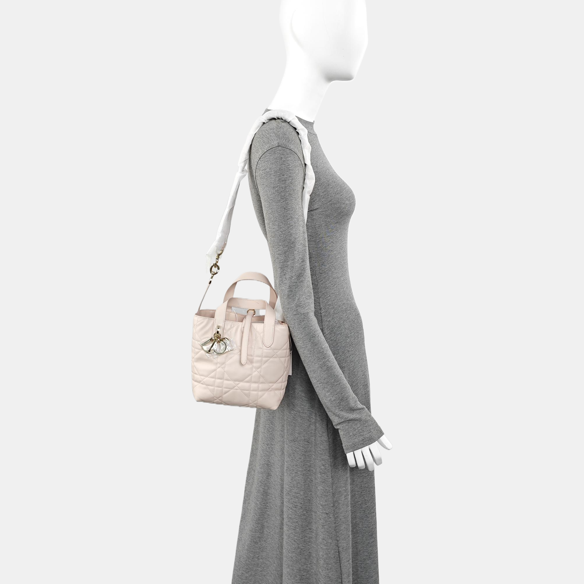 Toujours Small Cannage Calfskin Pink