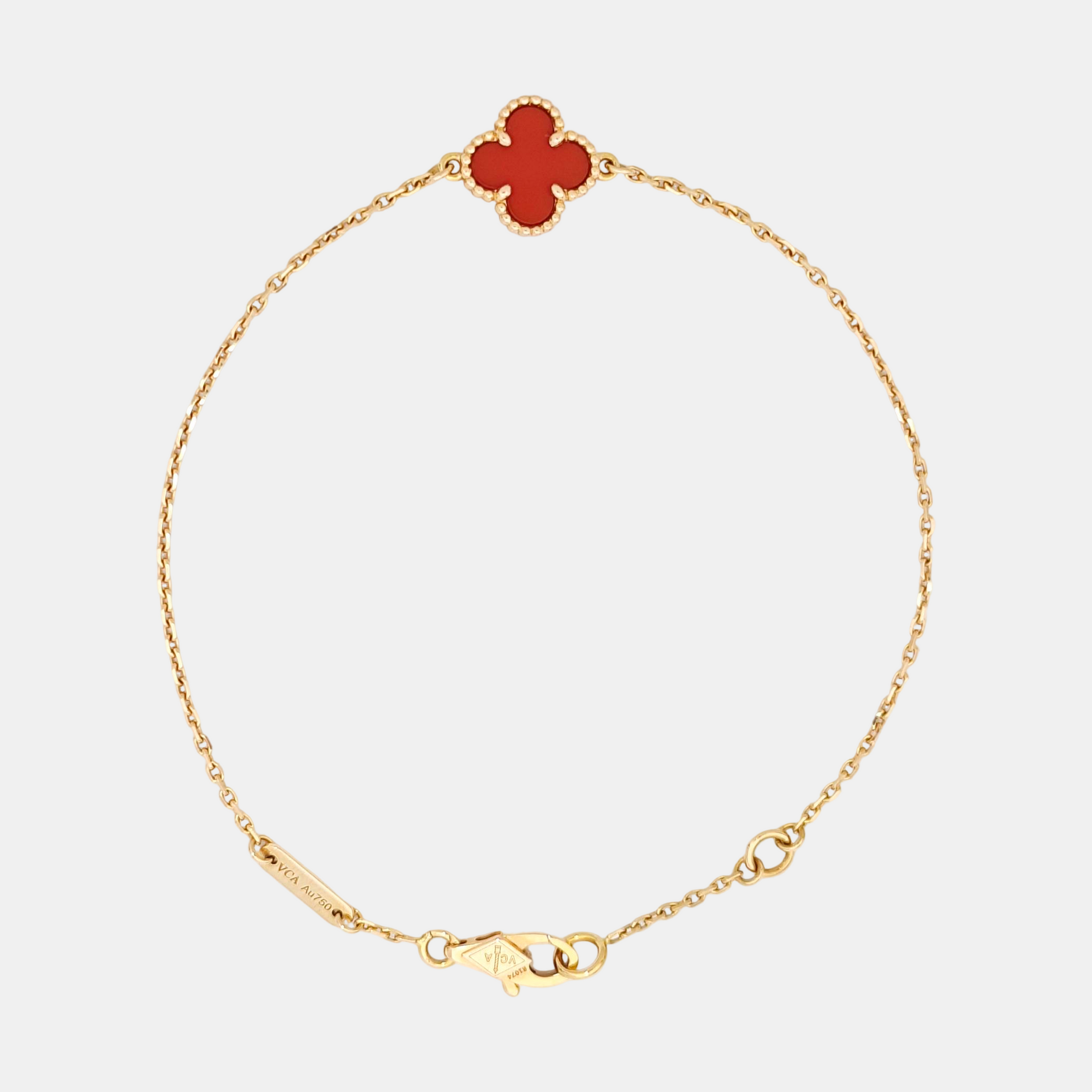Sweet Alhambra 18k Rose Gold Bracelet