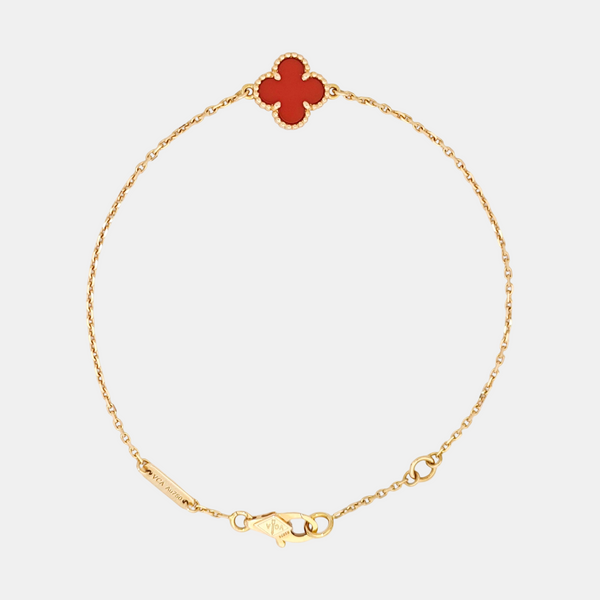 Sweet Alhambra 18k Rose Gold Bracelet