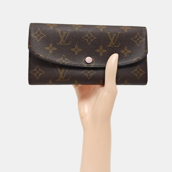 EMILIE Monogram Coated Canvas Brown Wallet