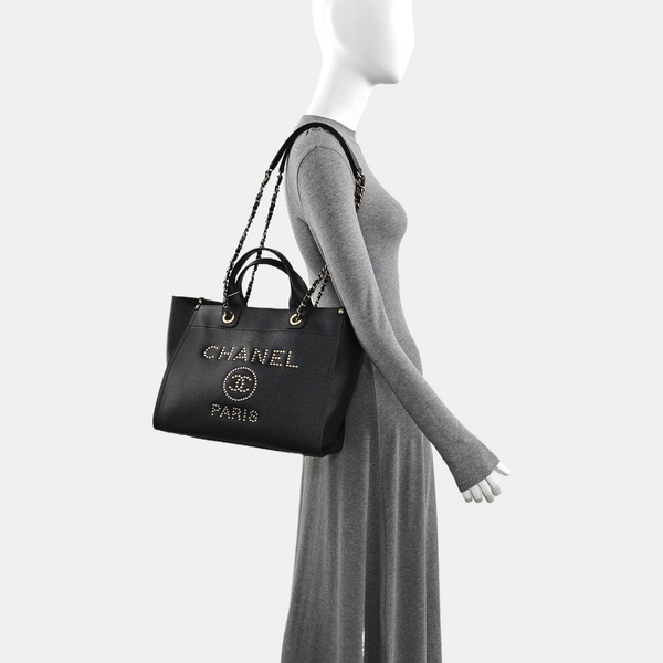 DEAUVILLE Small Calfskin Black