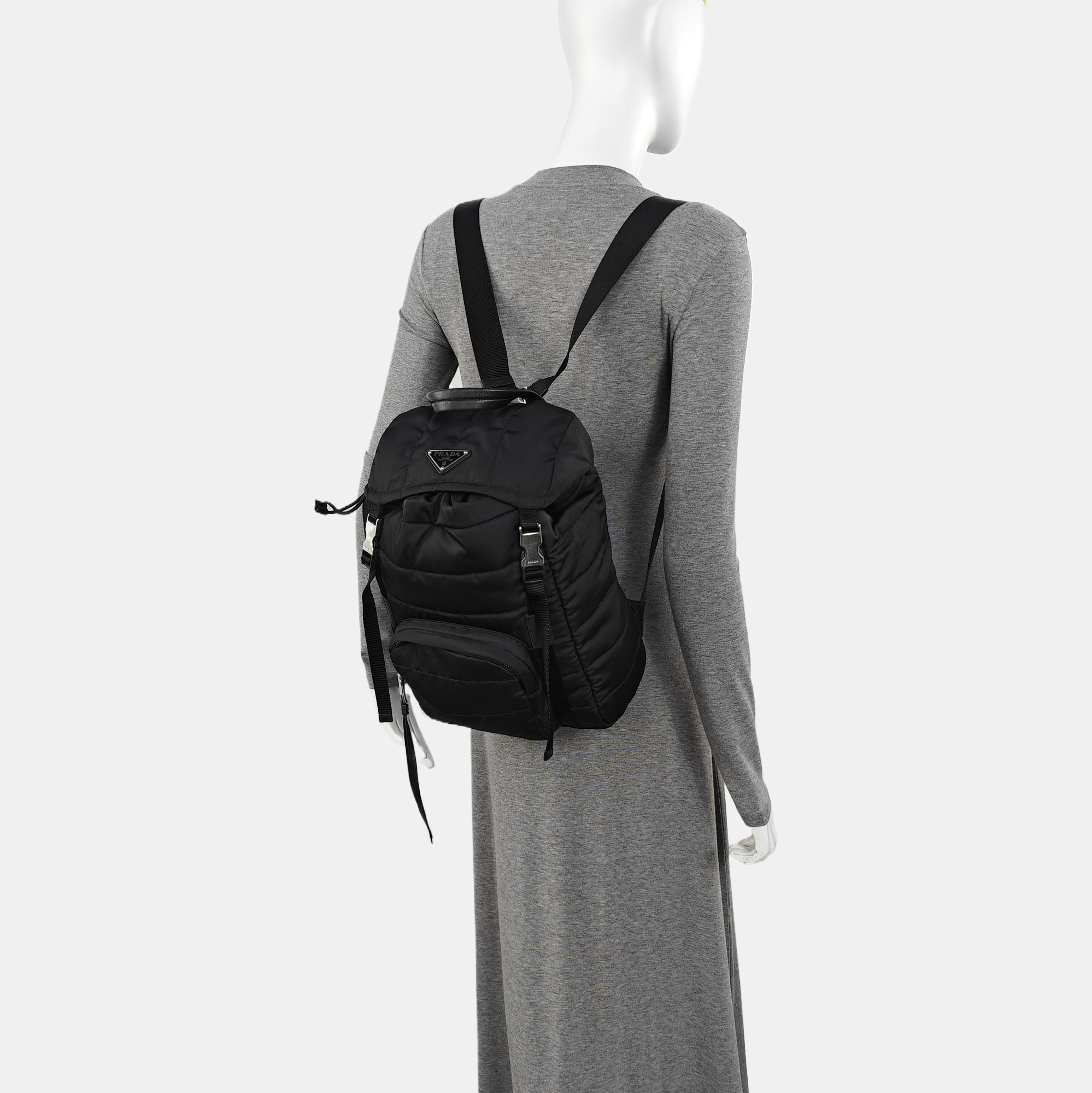 Nylon Backpack Black