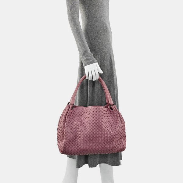 Authenticated pre-owned  Parachute Lambskin Pink - Top Handle Bag at Looply
