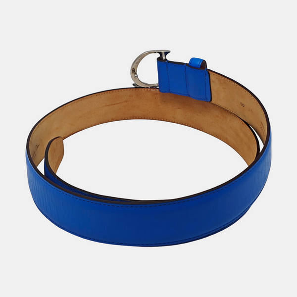 Leather Belt Blue