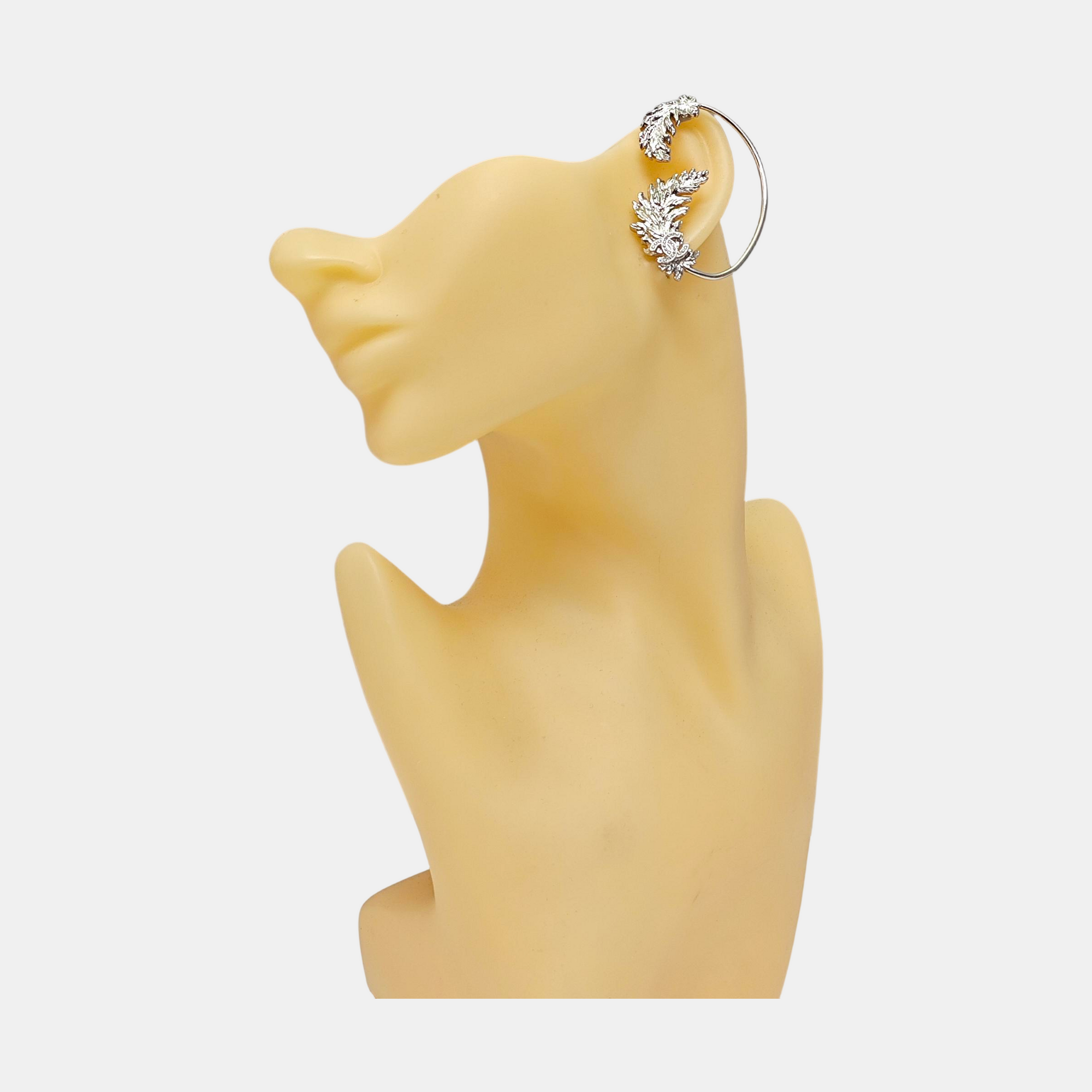 Metal Silver Earrings
