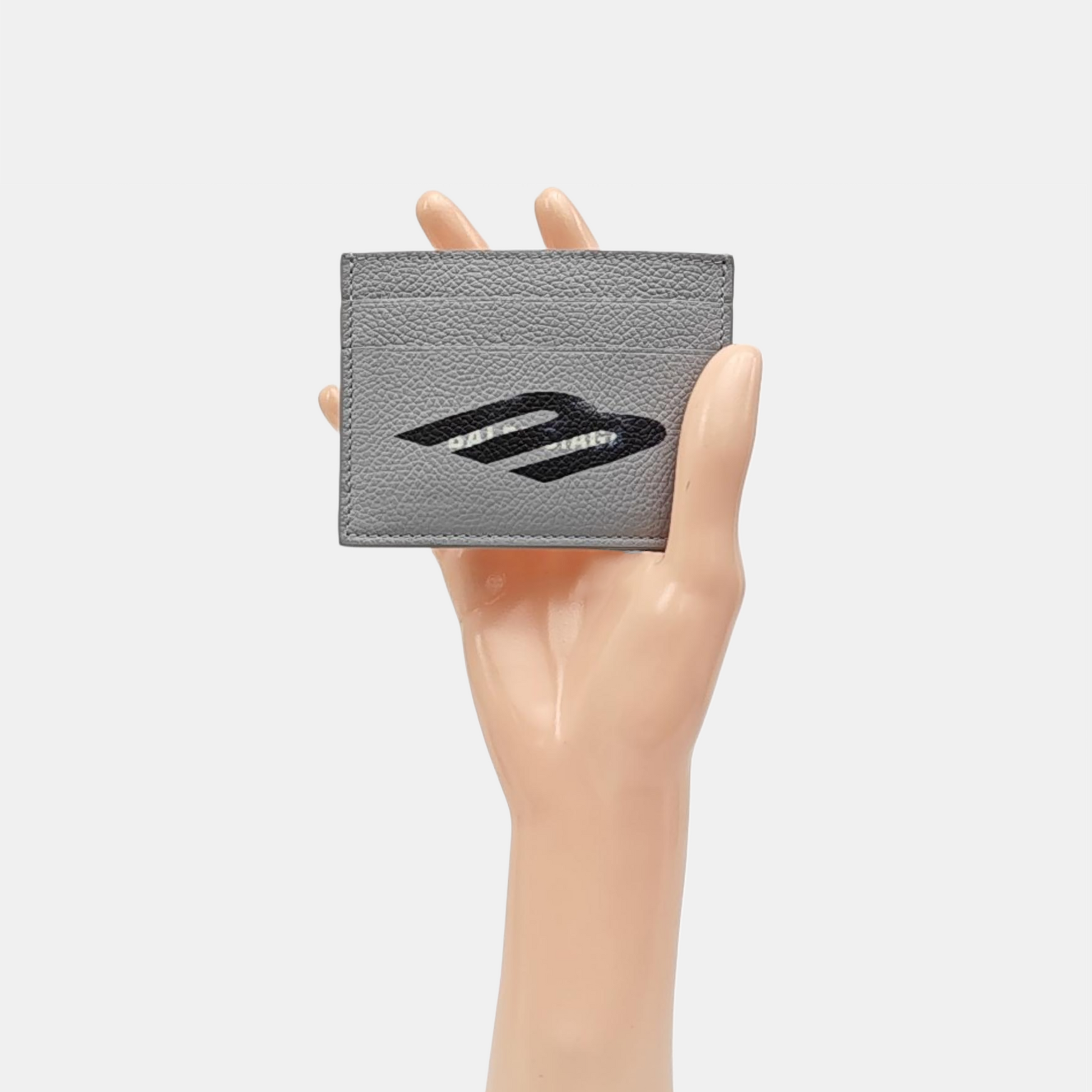 Cash Calfskin Gray Card Holder