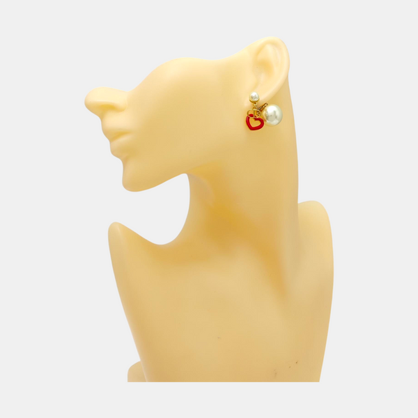 Dior Tribales Metal White Stud Earrings